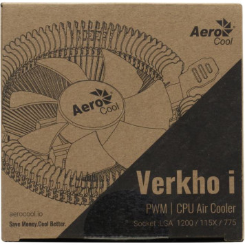 Охладитель Aerocool Verkho i (4пин, 775/1155, 12.2-29.7дБ, 1200-2500об/мин, Al)-5