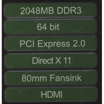 Видеокарта 2Gb <PCI-E> DDR3 GIGABYTE GV-N730D3-2GI Rev3.0(RTL) D-Sub+DVI+HDMI <GeForce GT730>-10