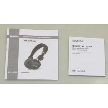 Наушники с микрофоном SVEN AP-320M <Black>  (шнур 1.2м)-6
