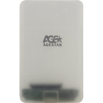 Корпус AgeStar <3UBCP3-White> (Внешний бокс для 2.5 SATA  HDD, USB3.0)-4