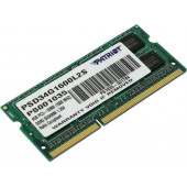 Модуль памяти Patriot <PSD34G1600L2S> DDR3 SODIMM 4Gb <PC3-12800> CL11 (for NoteBook)