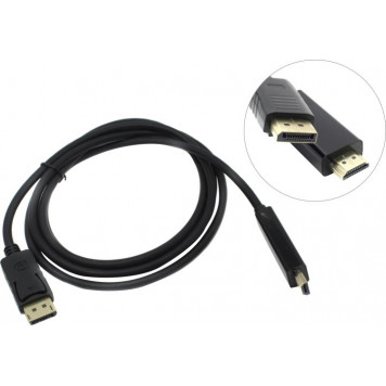 Кабель-переходник DisplayPort (M) ->HDMI (M) 1.8м <EX284915RUS> Exegate <EX-CC-DP-HDMI-1.8>-0