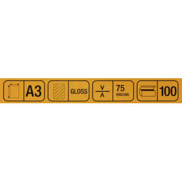 Пакеты для ламинирования Lamirel <CRC78655>  (A3, Gloss,  75мкм, уп.100шт)-1
