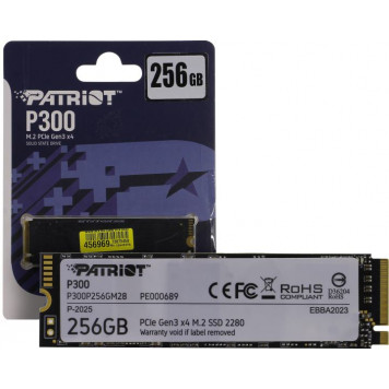 Накопитель SSD 256 Gb M.2 2280 M Patriot P300 <P300P256GM28> 3D TLC-0