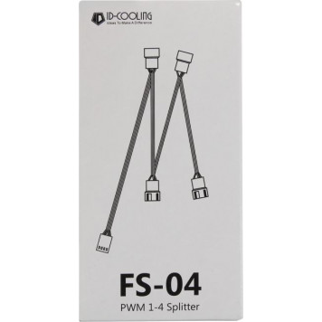 Разветвитель питания для вентилятора ID-Cooling <ID-FS-04>  4pin->4x4pin-2