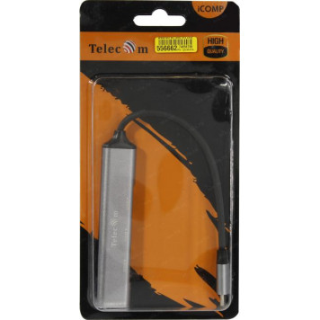Разветвитель Telecom <TA308C> USB3.0 Hub 4 port, подкл. USB-C-7