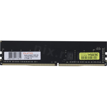 Модуль памяти QUMO <QUM4U-4G2666C19> DDR4 DIMM 4Gb <PC4-21300> CL19-1