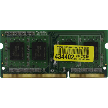 Модуль памяти Patriot <PSD34G1600L81S> DDR3 SODIMM 4Gb <PC3-12800> CL11 (for NoteBook)-1