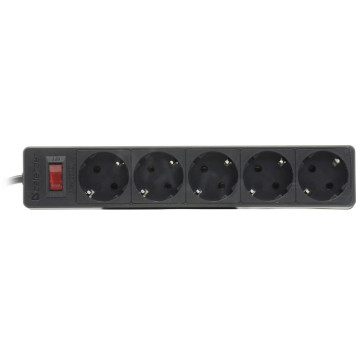 Сетевой фильтр Defender ES Black <5м> ( 5 розеток  ) <99486>-4
