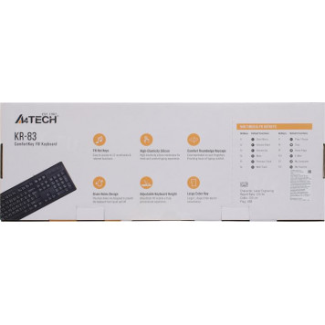 Клавиатура A4-Tech KR-83 Black <USB> 104КЛ-6