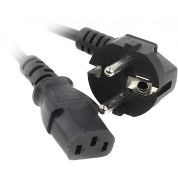 Кабель VCOM <CE021-CU0.5-5м> компьютер - розетка 220V 5м Европейский стандарт, Г-образный-1