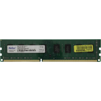 Модуль памяти Netac Basic <NTBSD3P16SP-04> DDR3 DIMM 4Gb <PC3-12800>-1