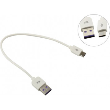 Кабель EXPLOYD <EX-K-1392> USB AM --> USB-C 0.25м-0