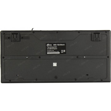 Клавиатура Ritmix <RKB-104 Black> <USB> 95КЛ+10КЛ М/Мед-2