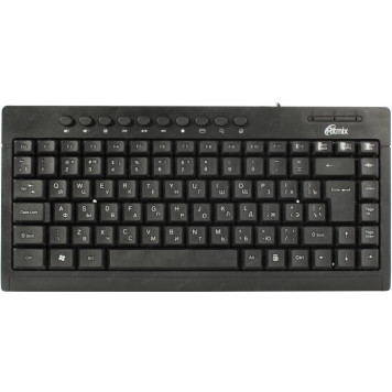 Клавиатура Ritmix <RKB-104 Black> <USB> 95КЛ+10КЛ М/Мед-5