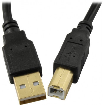 Кабель ExeGate <EX-CCF-USB2-AMBM-2.0> USB 2.0 A-->B 2м, 2 фильтра <EX294747RUS>-1