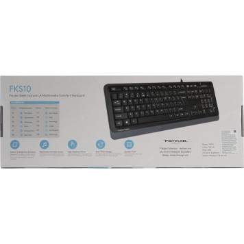 Клавиатура A4Tech Fstyler FKS10 Grey <USB> 104КЛ-6