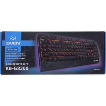 Клавиатура SVEN KB-G8300 Black <USB> 104КЛ-6