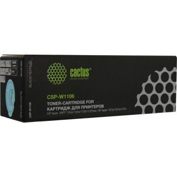 Картридж Cactus CSP-W1106 Black для HP Laser 107a/107r/107w, MFP 135/137-1