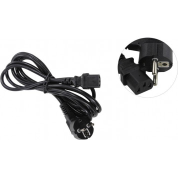 Кабель ExeGate PC-3S <ES281001RUS> компьютер - розетка 220V 3м Европейский стандарт, Г-образный-0