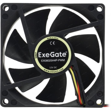 Вентилятор ExeGate <EX283379RUS> E08025H4P-PWM (4пин, 80x80x25мм)-2