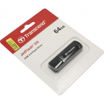 Накопитель Transcend <TS64GJF350> JetFlash 350 USB2.0 Flash Drive 64Gb (RTL)-0