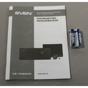 омплект SVEN KB-C3800W <Black> (Кл-ра, М/Мед, USB, FM+Мышь 6кн, Roll, FM)-5