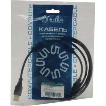 5bites <UC5011-018A> Кабель удлинительный USB2.0 A--> A 1.8м 2 фильтра-2