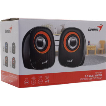 Колонки Genius SP-Q160 <Blue> (2x3W, питание от USB) (31730027403)-2