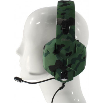 Наушники с микрофоном Ritmix RH-566M Gaming Khaki Green (с регулятором громкости, шнур 1.8м)-5