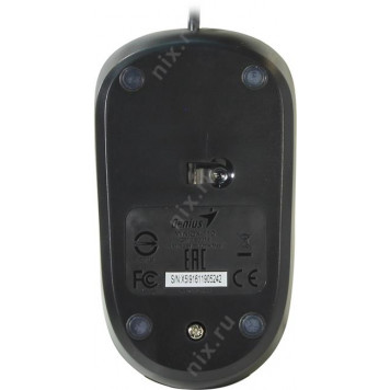 Манипулятор типа мышь Genius Optical Mouse DX-110 <Black>  (RTL) USB  3btn+Roll  (31010116100)-6