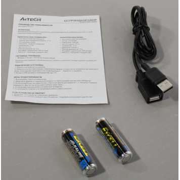 Комплект A4Tech Fstyler Wireless FG1012 Black (Кл-ра, USB, FM+Мышь,3кн, Roll, USB, FM)-4