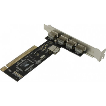 Контроллер Orient DC-602 (OEM) PCI, USB2.0,  4 port-ext,  1  port-int-1