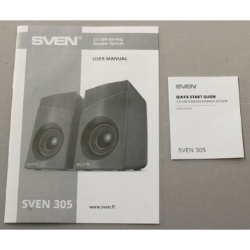 Колонки SVEN 305 Black (2x3W, питание от USB)-2